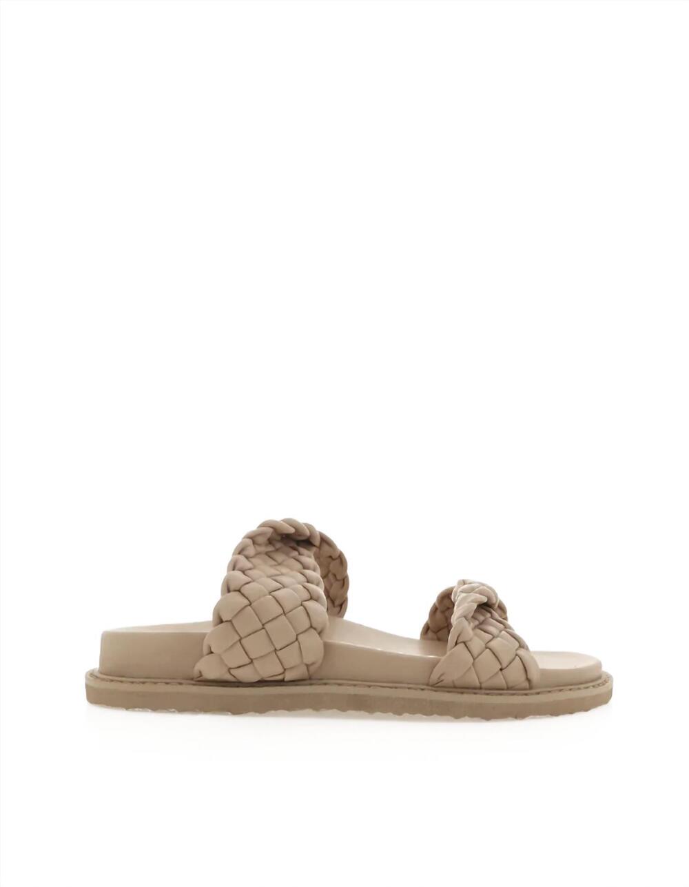 NEW BILLINI women's helma braided sandal in cashew-cashew